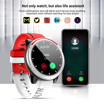 LIGE Novo Pametno Gledati Moške Bluetooth Klic Gledajo Ženske, Šport, Fitnes Zapestnica Srčni utrip, Krvni Tlak Monitor Smartwatch Android