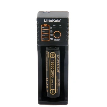LiitoKala Lii-100B polnilec+hong kong LiitoKala Lii-26A 18650 2600mah baterija za Polnjenje za svetilko