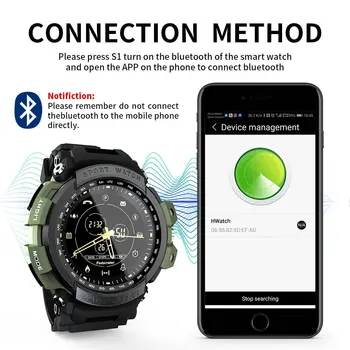 LOKMAT Šport Pametno Gledati Strokovno 5ATM Nepremočljiva Bluetooth Klic Opomnik Digitalni Moških Ura SmartWatch Za ios in Android