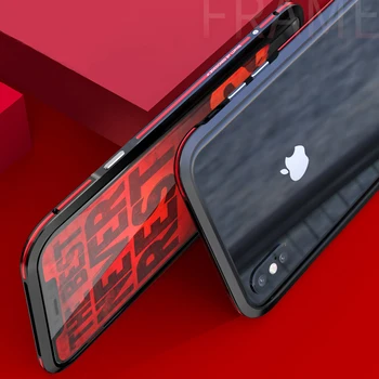 LUPHIE Za iPhone XS Max Primeru Zajema Luksuzni Slim Srčkan Težko Kovino, Aluminij Zlitine Zaščitne Odbijača Primeru Telefon za iPhone XR Pokrov