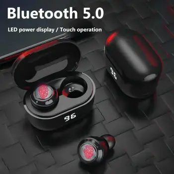 Lutiore in-ear Slušalke A6 Mini Brezžična Bluetooth 5.0 Hi-fi Stereo Slušalke z Digitalnim Polnjenje Box Stilsko Brezžične Slušalke