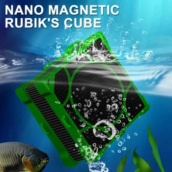 Magnetni Fish Tank Oglje Zmanjšati Vonj Nizka Raven Hrupa Kocke Močna Absorpcija Plazilcev Akvarij Filtriranje Vode Očisti Večkratno Uporabo