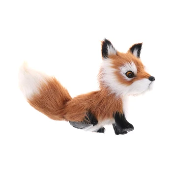 Mala simulacije fox igrača mini čepe fox, model doma dekoracijo poročno darilo za rojstni dan 12*6*8.5 cm