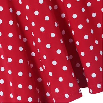 Malčka Minnie Obleka Black Red Dot Mozaik Telovnik Frock Lok Risanka Modeliranje Mickey Kostume Poletje Baby Dekle Športna Oblačila