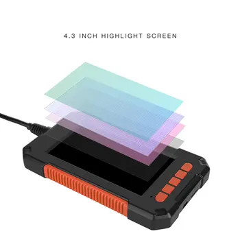 Mini Nepremočljiva Kabel Pregled HD1080P Fotoaparat 8 MM USB-Endoskop Borescope 8 Led Luči 4.3 Zaslon 2/5/10M Možnosti