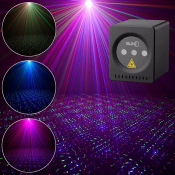 Mini Prenosni Laser RGB Star Vzorci Cordless Laser Projektor ponovno Polnjenje Fazi Luč Disco DJ Bar Klub Xmas Party Laser Show