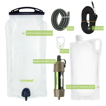 Miniwell prostem Težo vode filter za Vodo Rezervoar za Kampiranje,Preživetje