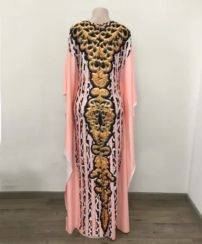 Moda Dolgo Ruffle Rokav Maxi Obleka Ženske 2020 Jeseni Afriške Obleka Ohlapno Leopard Tiskanja Vestido De Festa Talna Dolžina Obleke