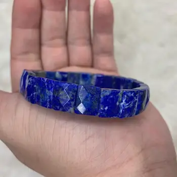 Naravnega kamna Lapis lazuli zapestnica naravnih gem kamen nakit bangle za žensko, za moškega, trgovini !