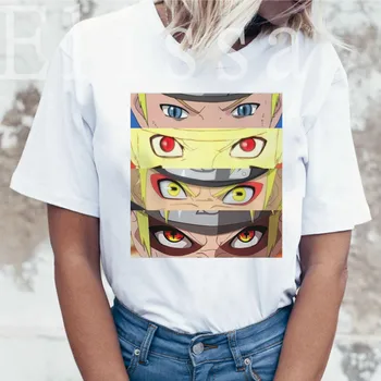Naruto Harajuku Smešno Risanka Majica s kratkimi rokavi Ženske Modni Japonski Anime T-shirt Sasuke Ullzang Grafični Tshirt 90. letih majica s kratkimi rokavi ženske
