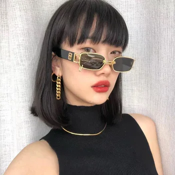 Nov Kvadratni Majhen Okvir Sončna Očala Ženske Blagovne Znamke Design Ženska Moda Dame Na Prostem Športna Sončna Očala Odtenki Oculos De Sol Gafas