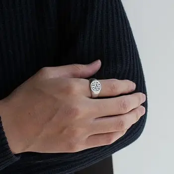 Novi originalni Taiyin Xiangyun ustvarjalne odpiranje nastavljiv prstan Kitajski retro oblikovalec obrti čar manjšine, ženske blagovne znamke nakit