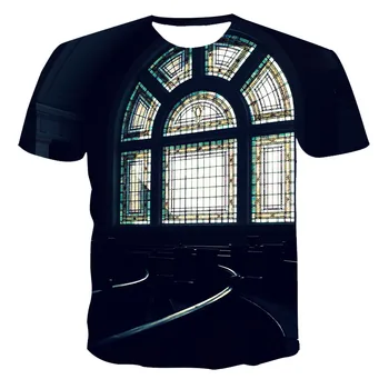 Novi T-shirt za moške, visoke kakovosti moška T-shirt kratek sleeved dihanje šport 3D tiskanih lep modni moška T-shirt majica