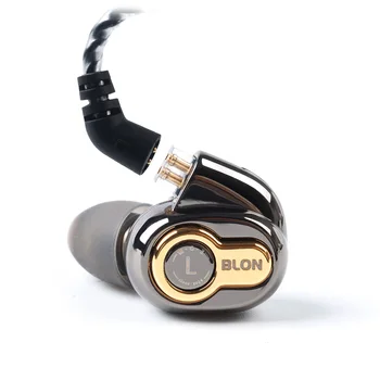 Novo BLON BL-05 BL05 BL03 2. Generacije 10 MM Ogljikovih Nanocevi CNT Prepone V Uho Slušalke Hi-fi slušalke s 2PIN Kabel BL03