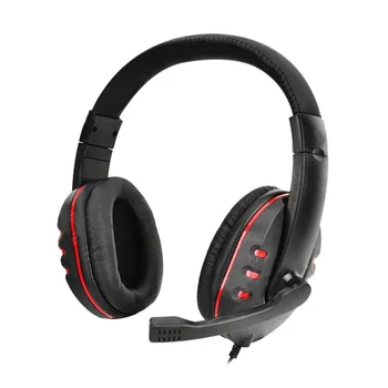 Novo Luksuzno Usnje Stereo Igra Slušalke Slušalke Z Micphone Za PlayStation 4 PS4 PC MAC Slušalke & Slušalke