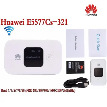 Original Odklepanje 4G Brezžični Usmerjevalnik LTE Mobilna WiFi Usmerjevalnik z Režo za Kartico SIM Huawei E5577Cs-321+2Pcs 4g antena