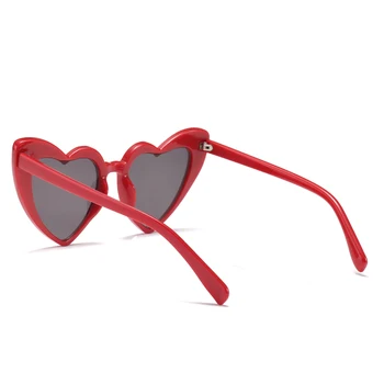 Peekaboo srce ljubezni, sončna očala ženske mačka oči letnik Božično darilo črno roza rdeče srce oblika sončne očala za ženske uv400