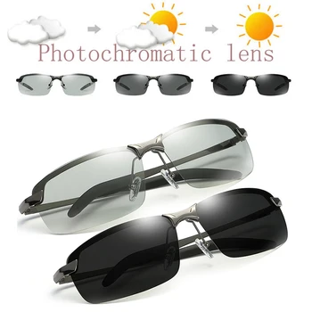 Photochromic Polarizirana Vožnjo sončna Očala za Moške Klasičnih Očal Letnik Eye Glasses Ribolov Potni Prehod Objektiv UV400