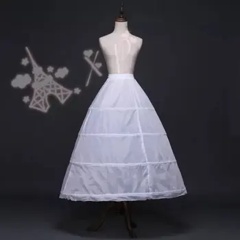 Poceni Bela Odraslih Petticoat weddng halje 3 Obroče 6 Obroč 4 Obroč poročno Obleko Pribor Underskirt Elastično Žogo Halje Drawstrin