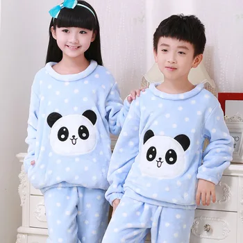 Pozimi Fantje Dekleta Sleepwear Pižamo Nastavite Risanka Totoro Homewear Oblačila Obleko Panda Poln Rokav Pijamas Infantil Otroci Pižame