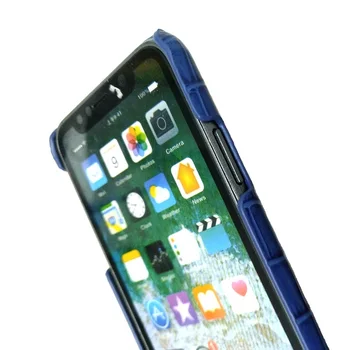 Pravega Usnja z Roko Imetnik Primeru Za iPhone X XS Max XR 10 7 8 Plus Telefon Luksuzni Srčkan Mix Barve Tanek Slim Hard Cover Modra