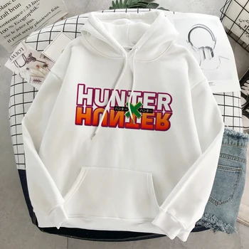 Prevelik Hunter X Hunter KILLUA Harajuku Anime Hoodie Majica s Kapuco Moških Oblačil Grunge Jeseni Ulične Obleke, Ženske