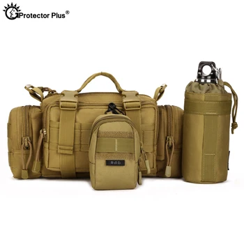 PROTECTOR PLUS Taktično Messenger Bag 3 uporablja Športih na Prostem, Vojaško Pasu Vrečko Potovalni Torbici Pohodništvo Ramo Torbe, Nepremočljiva