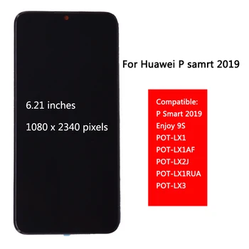 Prvotne Za Huawei P Smart 2019 Zaslon LCD z, Zaslon na Dotik, Računalnike Montaža Z Okvirjem Za P smart 2019 Del Popravila