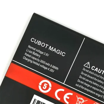Prvotne ČAROBNO 2600mAh Za CUBOT MAGIC, ki je Na Zalogi Visoke Kakovosti Baterija+številko za Sledenje