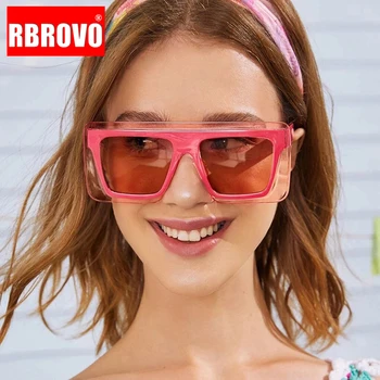 RBROVO 2021 Ženske sončna Očala Prevelik sončna Očala Ženske Retro Očala blagovne Znamke Oblikovalec sončna Očala Ženske Luksuzni Gafas De Mujer