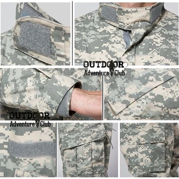 ReFire Prestavi RU US Army Prikrivanje Oblačila, ki Moške Taktično Multicam Boj proti Obleko Paintball Airsoft Camo Vojaško Uniformo Oblačila