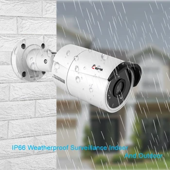 Rejec 48V POE Prostem Bullet 2MP IP Kamero Varnosti ONVIF Aluminij Metal CCTV Nadzor 1080P Omrežne Varnostne Kamere