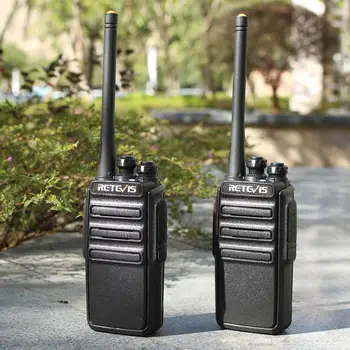 Retevis RT24 Dolge razdalje, Walkie Talkie, 2 kos PMR446 Walkie-Talkies Prenosni Two-Way Radio s Slušalkami PMR Radijske Communicator PG