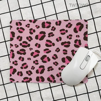 Roza leopard tiskanja Gaming mouse pad Preproste zasnove, hitrost Igralne podloge za miško 21*26 cm lepa Risanka mouse pad