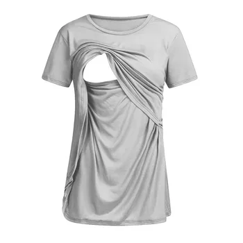SAGACE Poletje Dojenje Majica Kratek Rokav Športna T Majica Za Ženske Poletje Dojenje Nusring Porodniškega Oblačila