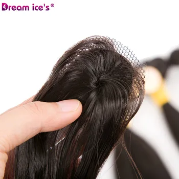 Sanje v ledu, je Afro sintetičnih svoboden val vezavi snope lase razširitve tissage tkanje 9 snope en paket z zaprtjem polno glavo