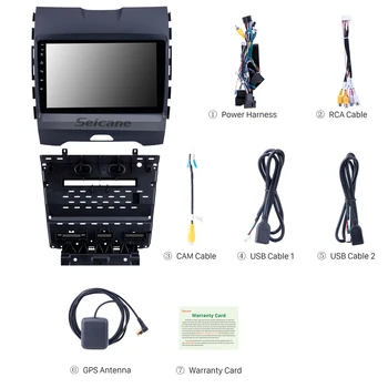 Seicane Android Touchscreen GPS Radio Ford Edge 2013-2017 z USB WIFI, Bluetooth, AUX podporo Carplay Digitalni TV CSD