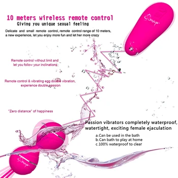 Slilcone Vibracijsko Jajce G Spot Vibrator za Klitoris Stimulator Uresničevanje Vaginalne Tesen Keglove Žogo Daljinski upravljalnik Sex Igrače za Ženske