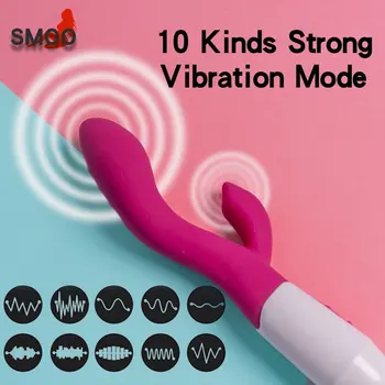 Smoo Masturbator G Spot Vibrator, Vibrator 10 Hitrost Močan Čarobno Palico, Ženske Vagine, Klitoris Massager Vibrator Sex Igrače Za Ženske