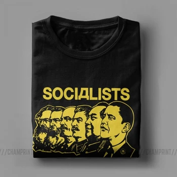 Socialisti Širjenje Bogastva moška T Majica Engels Lenin Mao Marx Obama T-Majice Socializma Komunistične Tees Sovjetski Oblačila