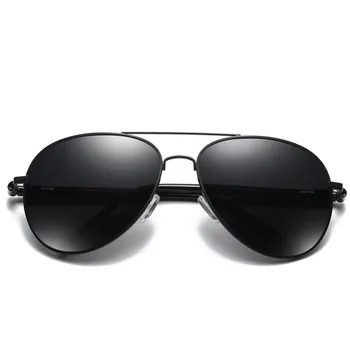 Sončna očala moških polarizirana uv400 visoko Letalstva Kovinski Okvir Kakovosti Oversize Pomlad Zlitine Noge, blagovno Znamko, Design Pilotni Vožnje Očala