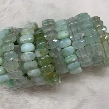 Svetlo zelena Cabochon kroglice zapestnica naravnih gem kamen nakit bangle za žensko, za darilo trgovini !