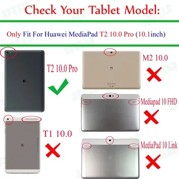 T2 Pro 10 FDR-A01W A03L tablični Pametni Lupini kritje velja Za Huawei MediaPad T2 10.0 Pro ultraslim flip folio zložljivo stojalo primeru
