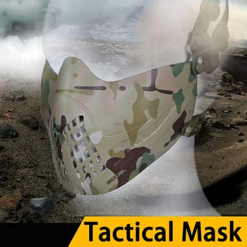 Taktično Paintball Maske Varnost Športih Na Prostem, Pol Obraza, Lov, Streljanje Masko Moški Ženske Airsoft Zaščitno Vojaško Vojske Maske