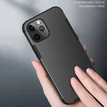 Telefon Primeru za iPhone 12 Pro Max Primeru Zajema Mehko TPU Okvir Barva Svilnat Dotik Mat Težko Odbijača Kritje za iPhone Mini 12