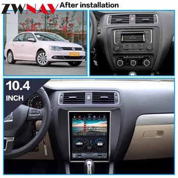 Tesla slog 10.4 VELIK Zaslon Android 7.1 Avto gps navigacijska naprava Za VW Volkswagen Jetta 2011+ avto radio stereo diktafon ne dvd