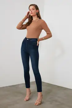 Trendyol Visoko Pasu Skinny Jeans TWOAW21JE0386