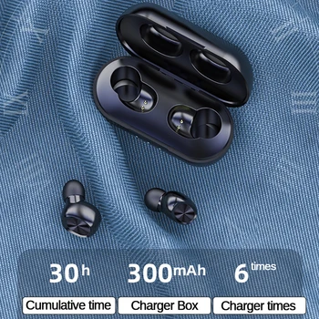 TWS Bluetooth Slušalke Prstnih Dotik za Nadzor Slušalke Power LED Zaslon za Šport Slušalke Hrupa Preklic Slušalka