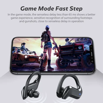 Tws Brezžične Bluetooth Slušalke Gaming Slušalke Športne Nepremočljiva Stereo Bas Čepkov Za Ušesa Kavljem Slušalke Za Prostoročno Mobilno