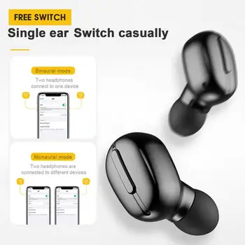 TWS Zasebnega Modela Brezžične Bluetooth 5.0 Slušalka, Slušalke, Res Brezžične Stereo s Polnjenjem Polje, Mini Športne Slušalke